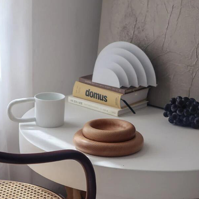 Coaster Mold Round - Bandeja redonda de concreto para porta-copos,