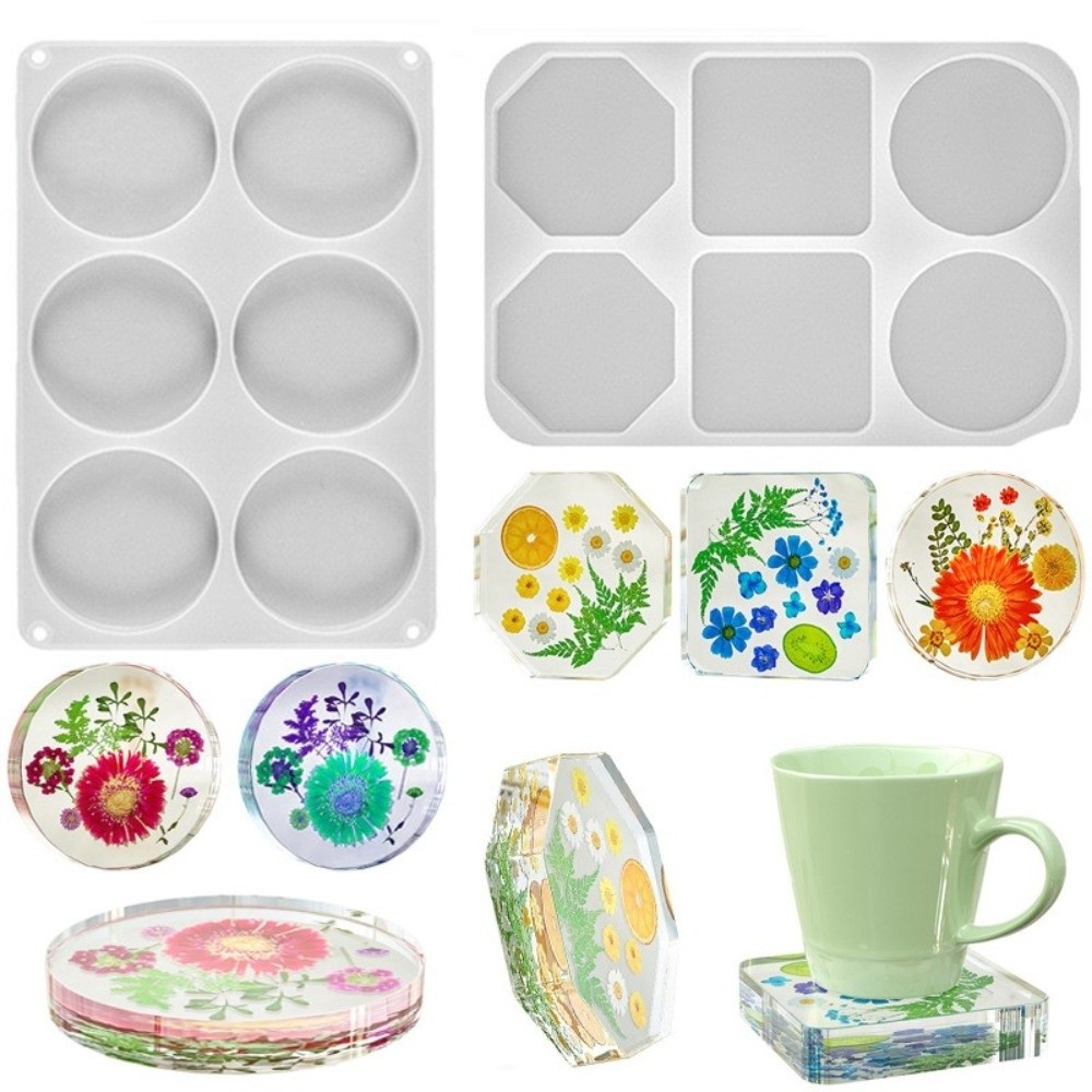 Coaster Mold Round - Molde de Silicone Criativo para Porta-Copos