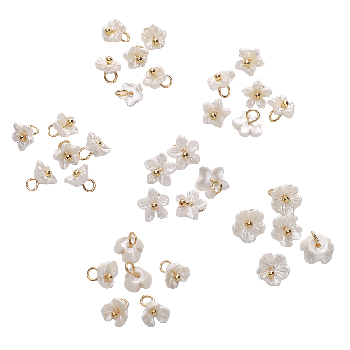 Flower Preservation Resin - 5 pçs branco mini pequenas flores