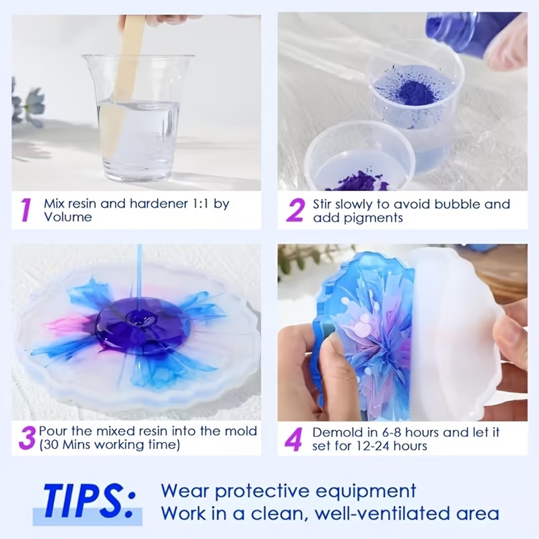 Conjunto de 6 Moldes de Silico - Resin Jewelry Kit avaliação e preço