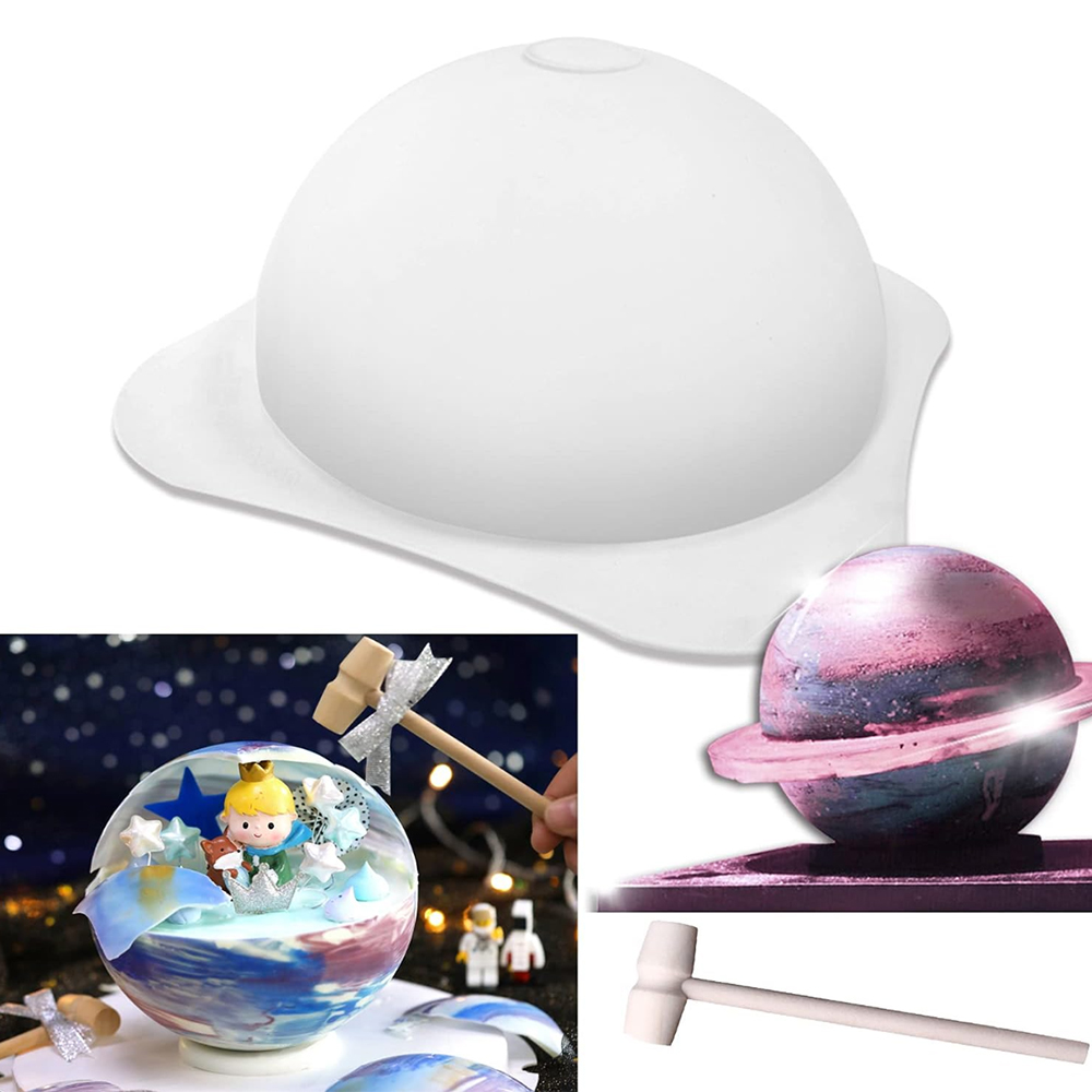 1/3 pçs grande silicone hemisf - Coaster Mold Round avaliação e preço