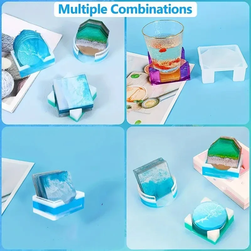 5 Pçs/set DlY Coasters de Copo - Coaster Mold Round avaliação e preço