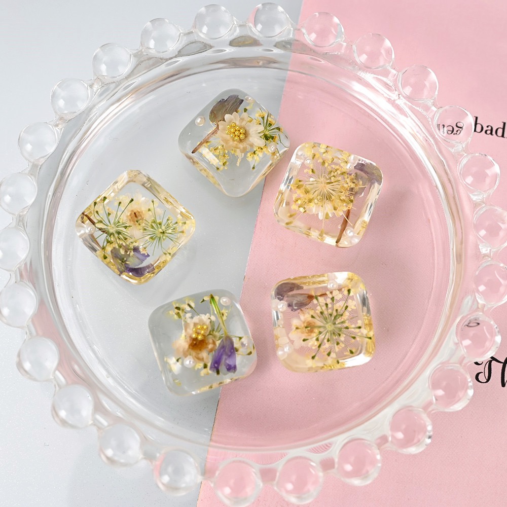 Botões de resina de cúpula de  - Dried Flower Bulk avaliação e preço