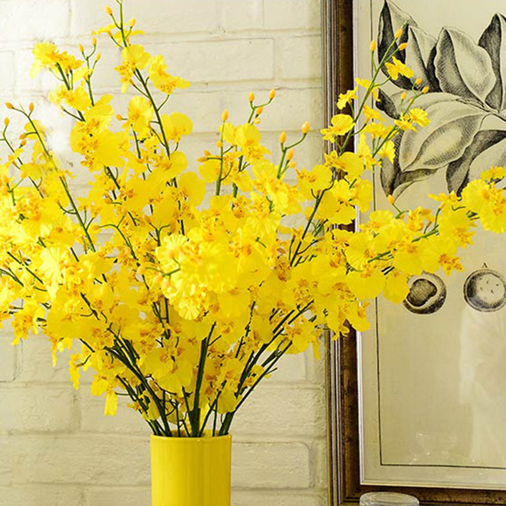 Amarelo Simulação Flor Dançand - Dried Flower Bulk avaliação e preço