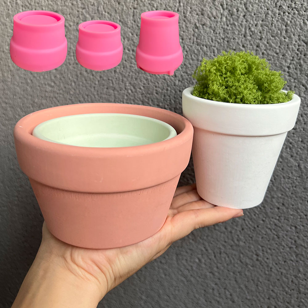 Molde de silicone para vaso de - Coaster Mold Round avaliação e preço