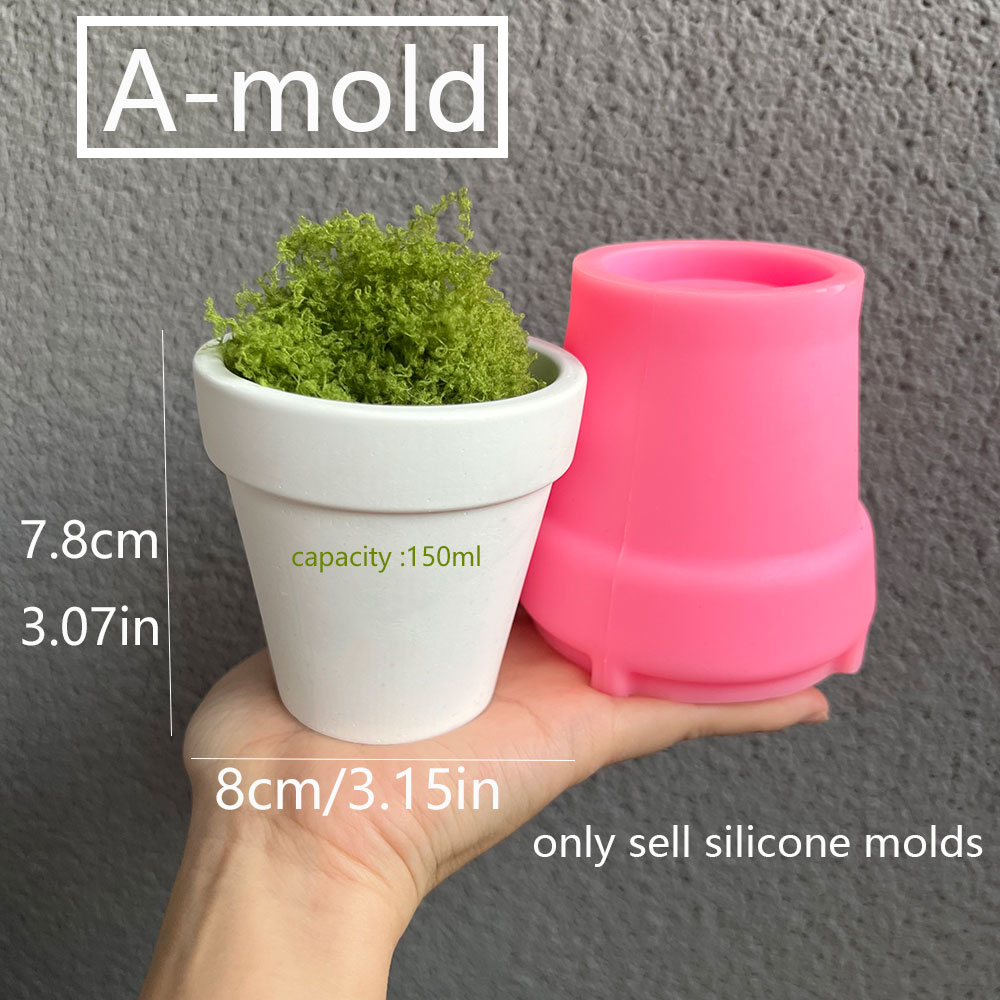 Molde de silicone para vaso de - Coaster Mold Round avaliação e preço