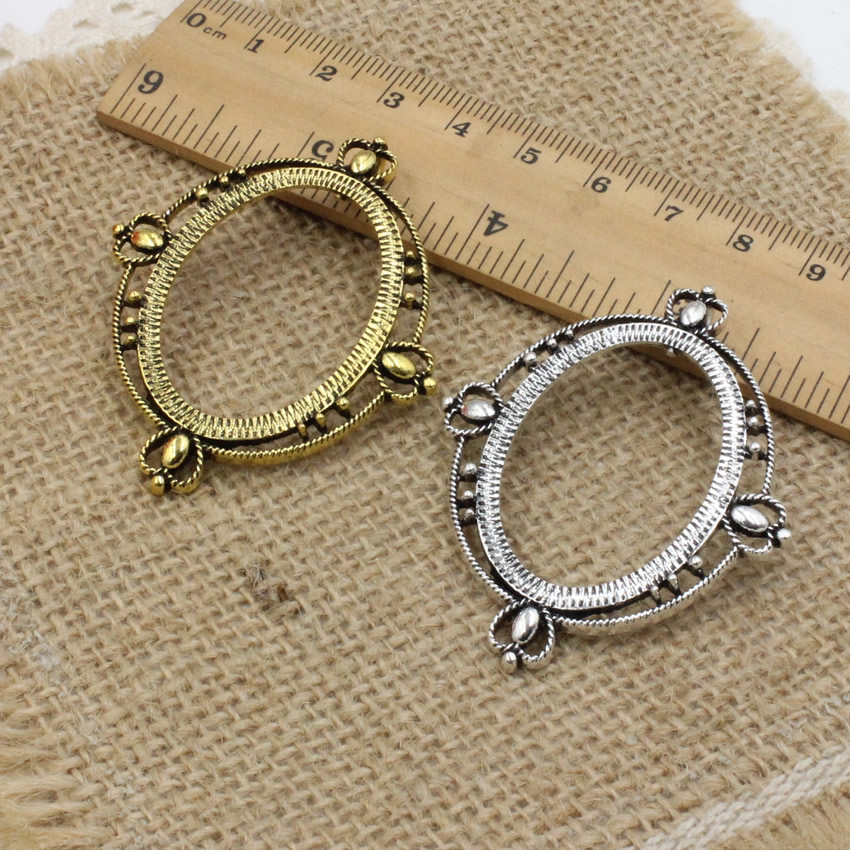 Cabchão oval de 30x40mm, moldu - Bezels Set Pendant avaliação e preço