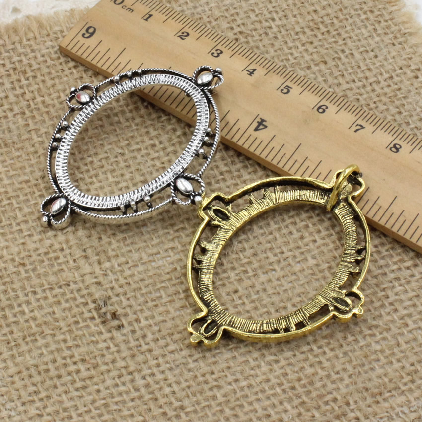 Cabchão oval de 30x40mm, moldu - Bezels Set Pendant avaliação e preço