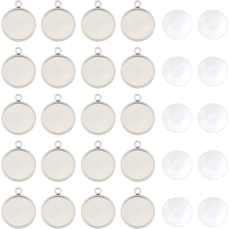 50 conjuntos de pingente caboc - Bezels Set Pendant avaliação e preço